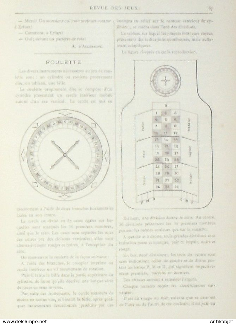 Moniteur Des Revue De Jeux & Matches X 57 Revues (1889-90) Rare - Gezelschapsspelletjes