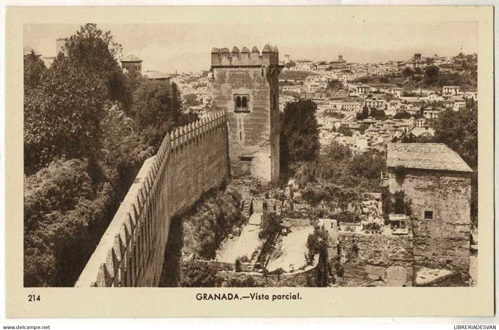 Postal Granada. Vista Parcial No. 214 - Andere & Zonder Classificatie