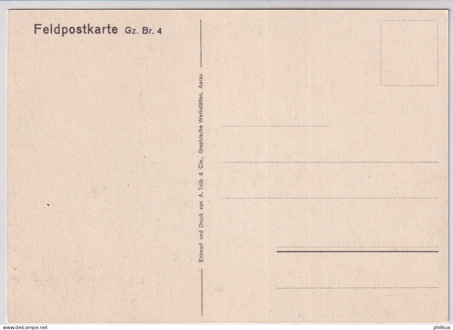 Feldpostkarte Gz. Br. 4 - Wachmann über Dem Rhein - Sonstige & Ohne Zuordnung