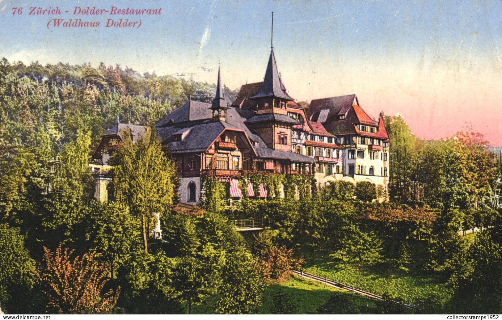 ZURICH, RESTAURANT, ARCHITECTURE, SWITZERLAND, POSTCARD - Zürich