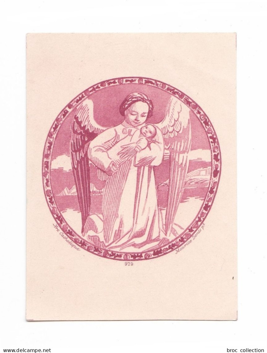 Ange Portant Un Bébé, Illustrateur Maurice Denis, éd. Art Catholique N° 979 - Devotion Images