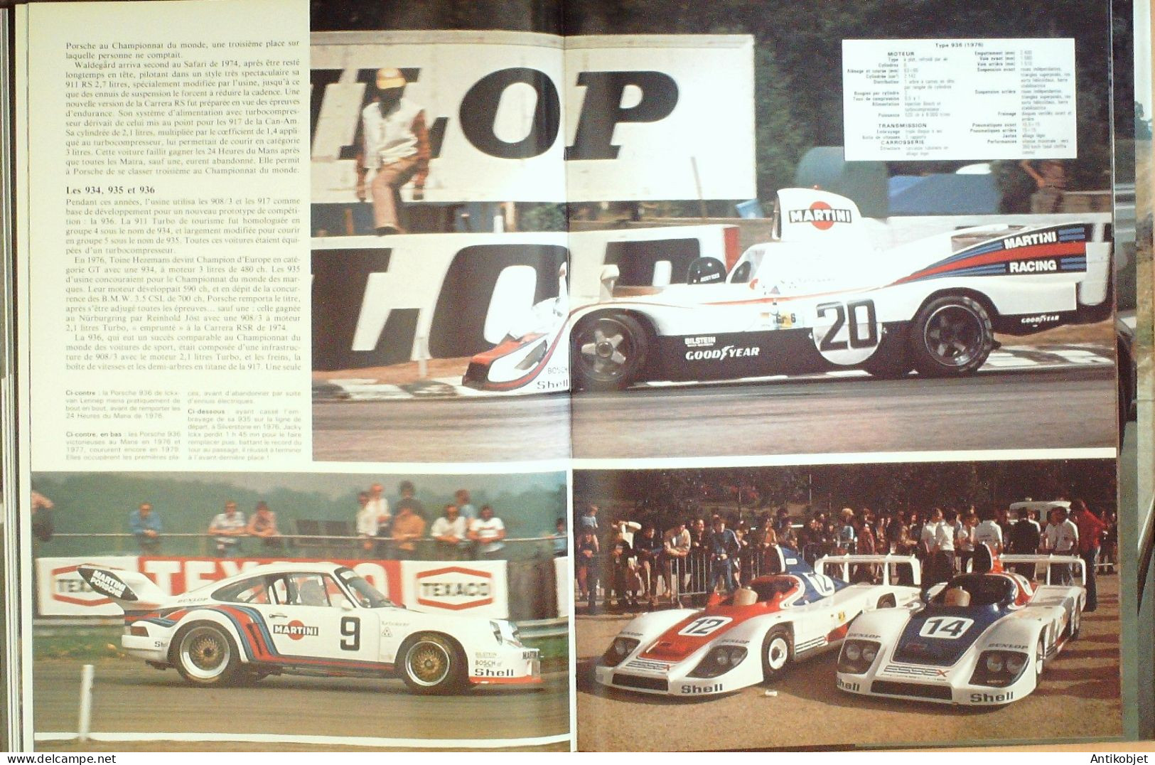 Porsche grandes marques Editeur Grund 1976
