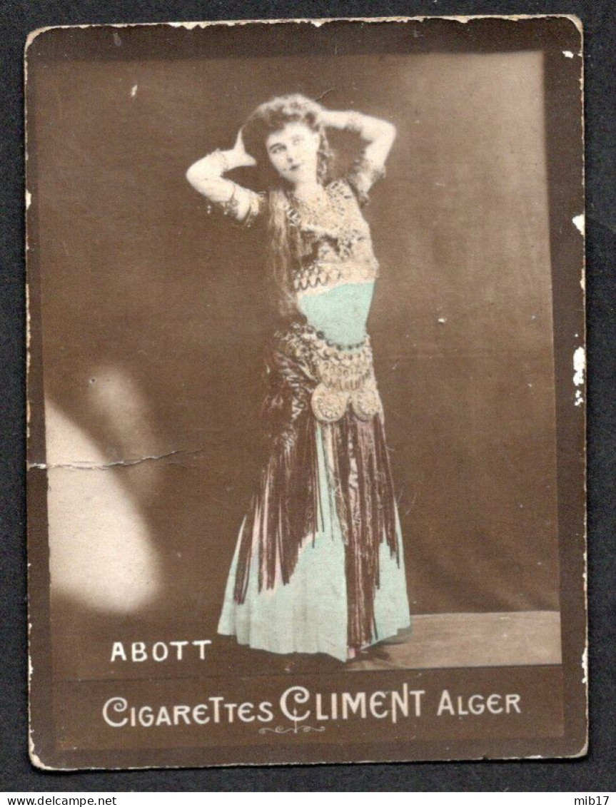 Photo Danseuse Orientale ABOTT - Pub Manufacture De Tabacs, Cigares Et Cigarettes à Alger - Tabacs J.CLIMENT - Non Classés