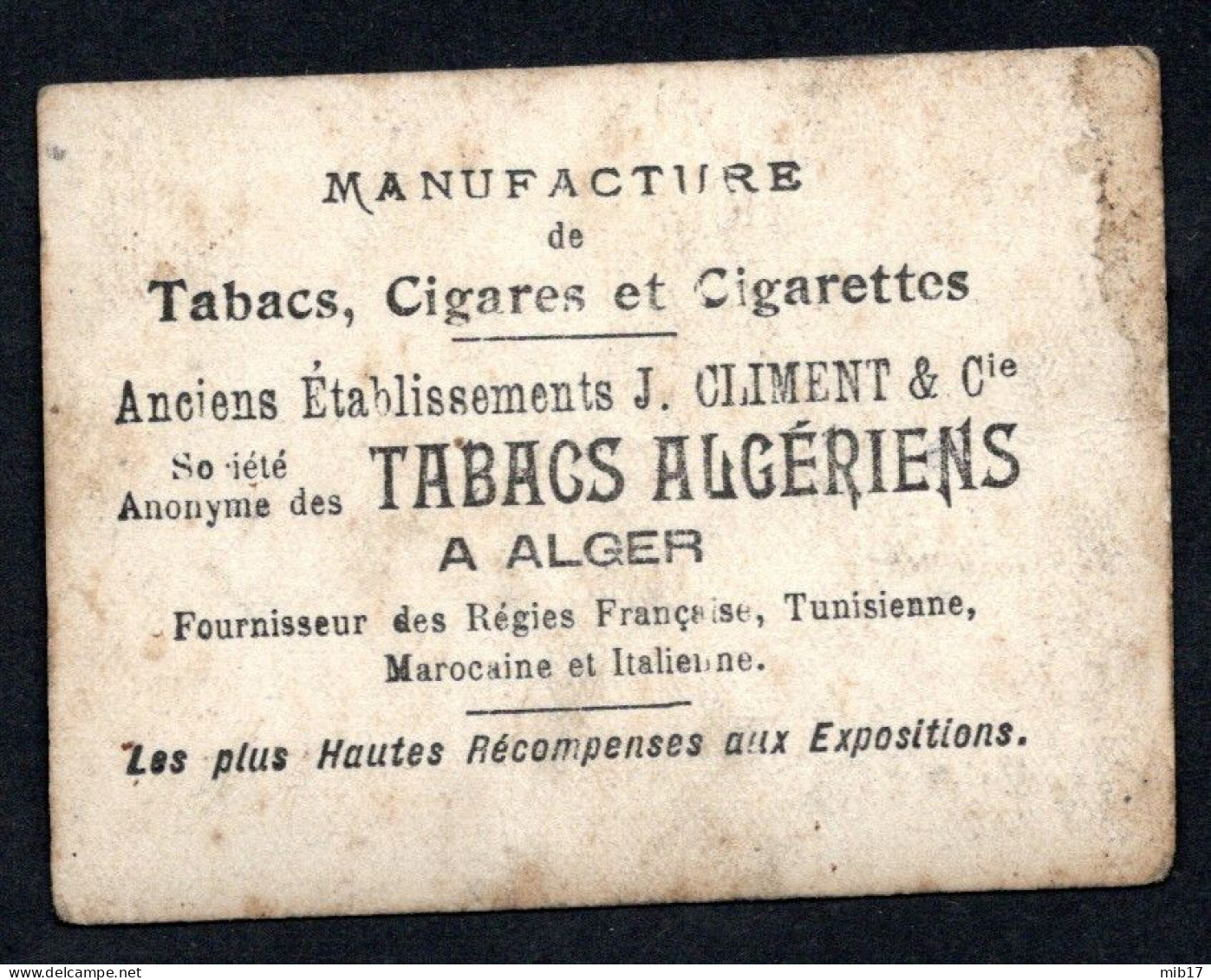 Photo Danseuse Orientale ABOTT - Pub Manufacture De Tabacs, Cigares Et Cigarettes à Alger - Tabacs J.CLIMENT - Sin Clasificación