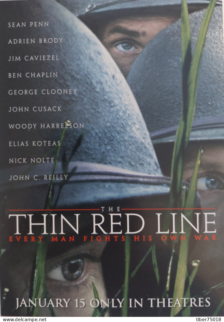 Carte Postale (Tower Records) The Thin Red Line (cinéma - Film - Affiche) Sean Penn - Affiches Sur Carte