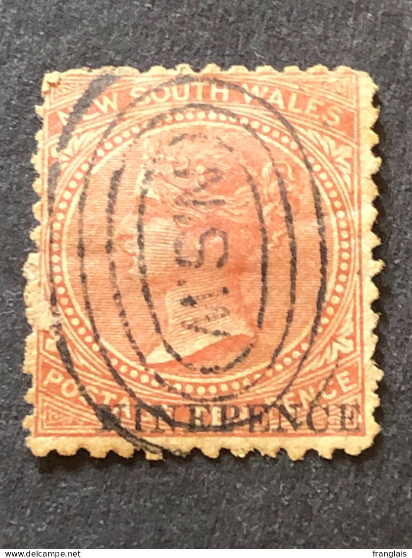 NSW  SG 219   6d On 9d Pale Red Brown  FU - Usati