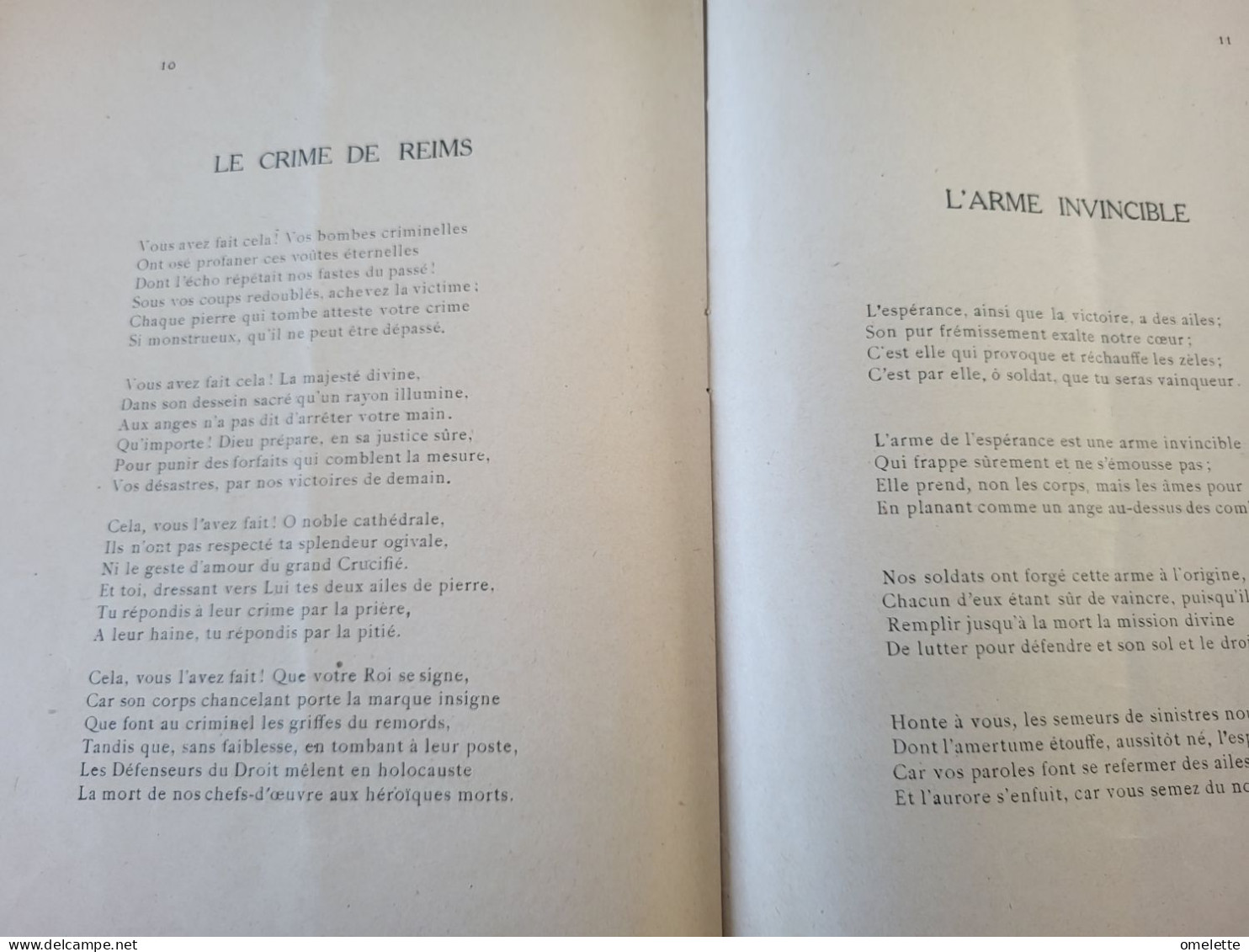 EDOUARD OUDIN /TRIPTYQUE DE LA VICTOIRE /VERDUN /MARNE /REIMS - 1901-1940