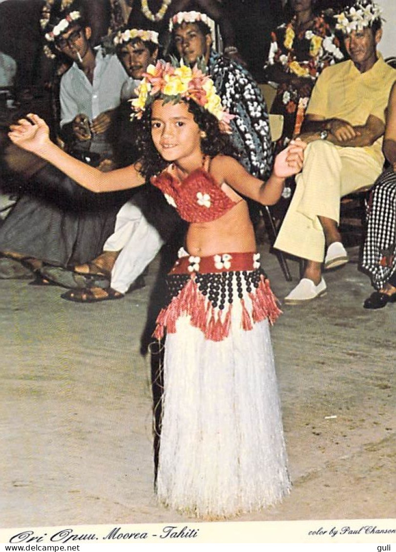 Polynésie Française ORI-DANSE  OPUU-STOMACH  ORI-OPUU MOOREA Tahiti Dance Jeune Fille Onze Ans Danse Du Ventre J.Ruta - Polynésie Française