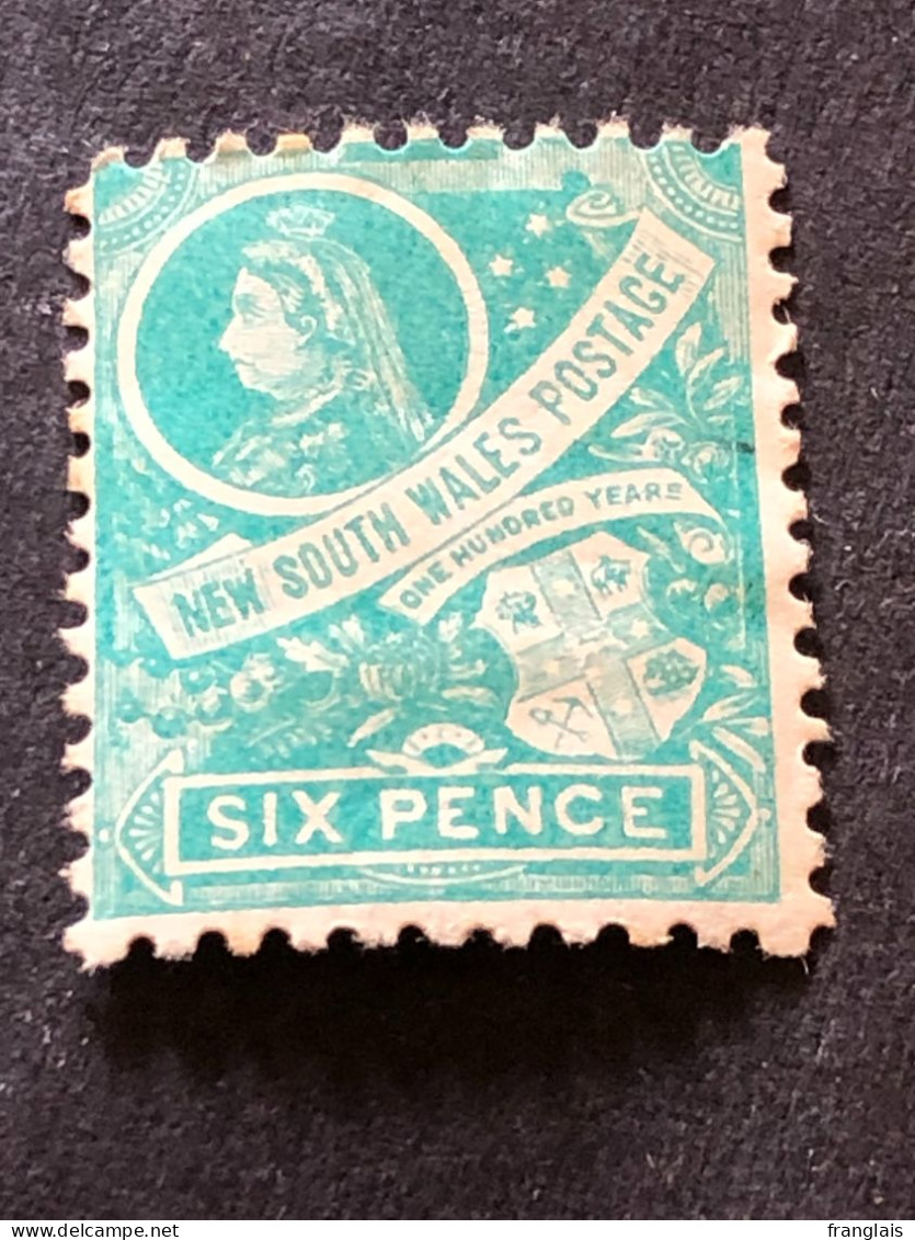 NSW  SG 297fa   6d Emerald Green  MH* - Mint Stamps