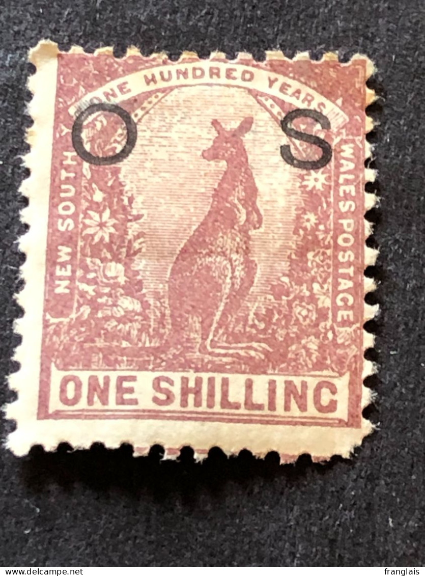 NSW  SG O 44  1s Maroon  MH* - Mint Stamps