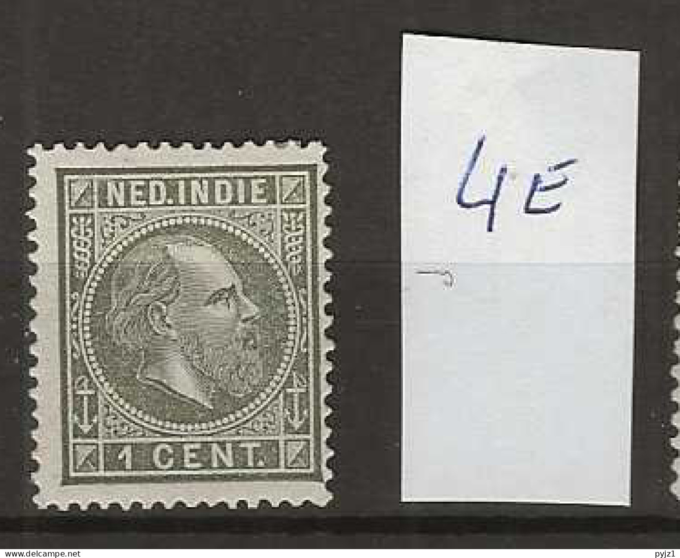 1870 MH Nederlands Indië NVPH  4E Perf  13 1/2 : 13 1/2 - Niederländisch-Indien