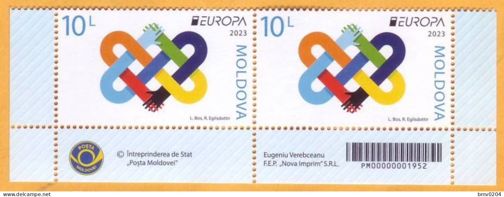 2023  Moldova  „Europa 2023. PEACE – The Highest Value Of Humanity.” 2v Mint - 2023