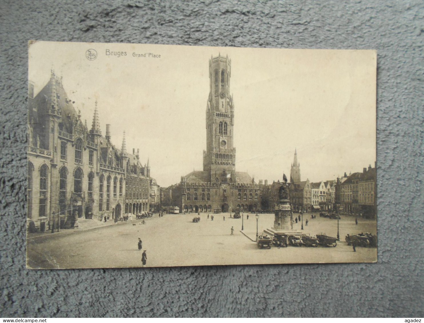 Cpa Brugge Bruges Grand Place 1926 - Brugge