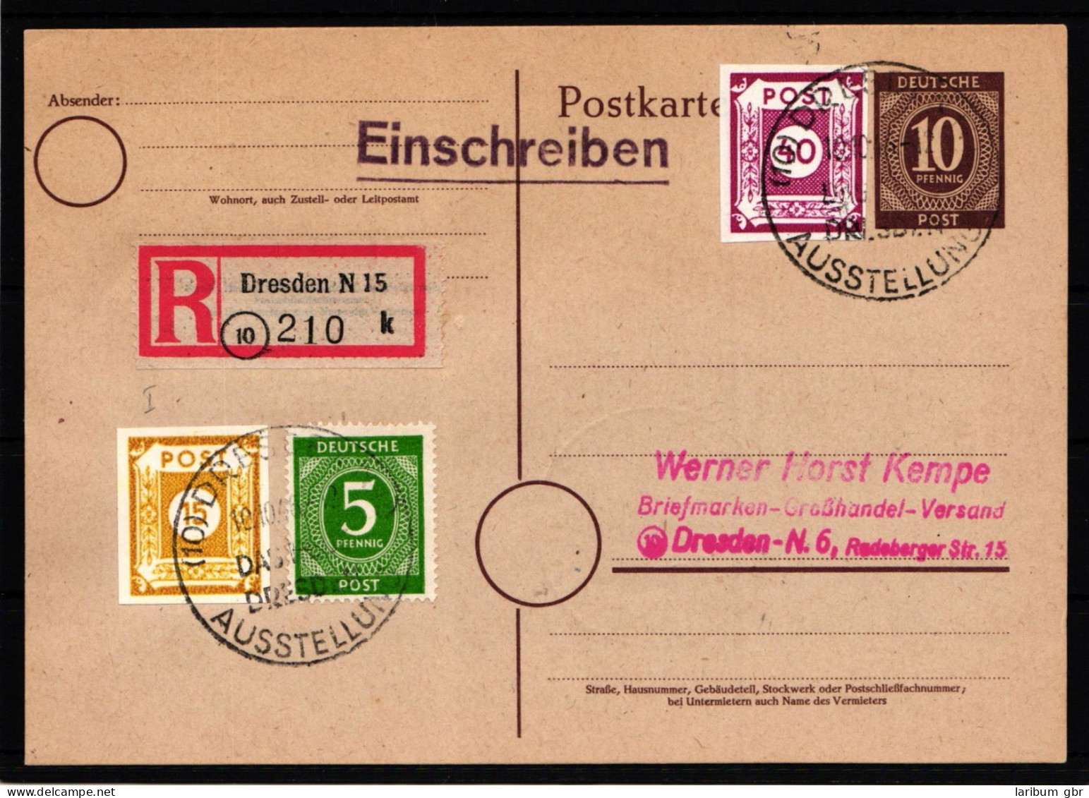 SBZ 47AaI Gestempelt Auf Postkarte Geprüft Ströh BPP #HN943 - Other & Unclassified