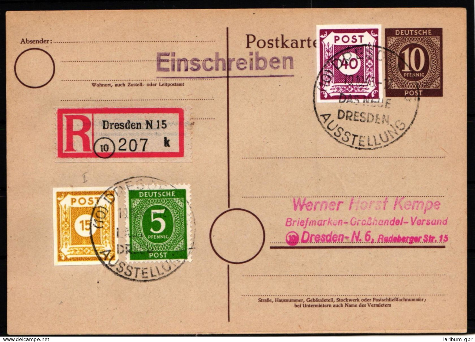 SBZ 47AaI Gestempelt Auf Postkarte Geprüft Ströh BPP #HN944 - Otros & Sin Clasificación