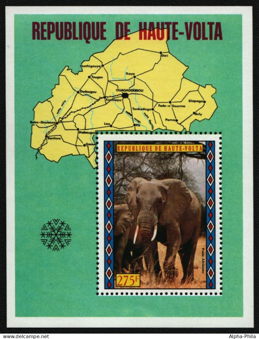 Obervolta 1973 - Mi-Nr. Block 18 ** - MNH - Wildtiere / Wild Animals - Haute-Volta (1958-1984)