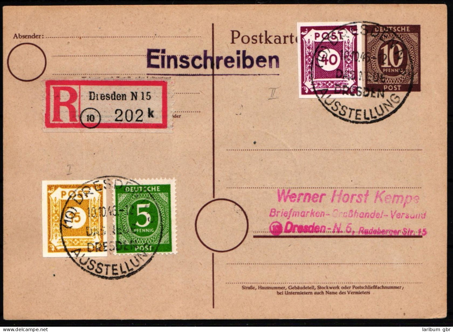 SBZ 47AaI Gestempelt Auf Postkarte Geprüft Ströh BPP #HN940 - Andere & Zonder Classificatie