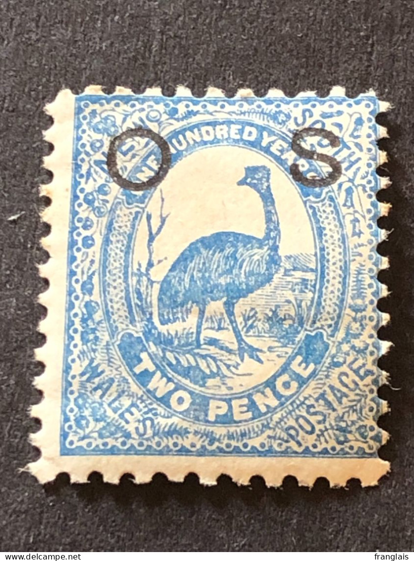 NSW  SG O 40  2d Prussian Blue MH* - Mint Stamps