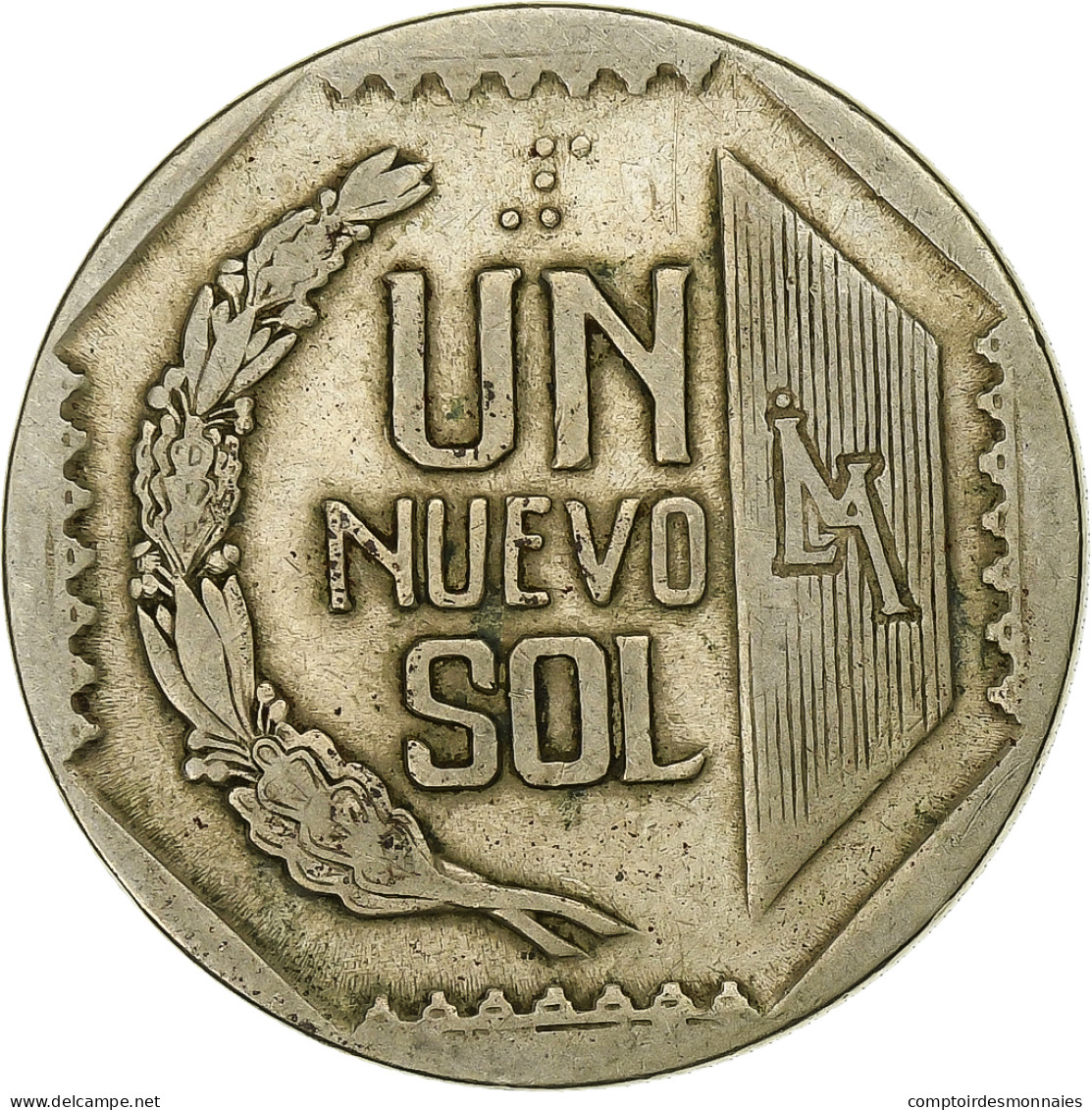 Pérou, Nuevo Sol, 1991, Lima, Cuivre-Nickel-Zinc (Maillechort), TTB, KM:308.1 - Pérou