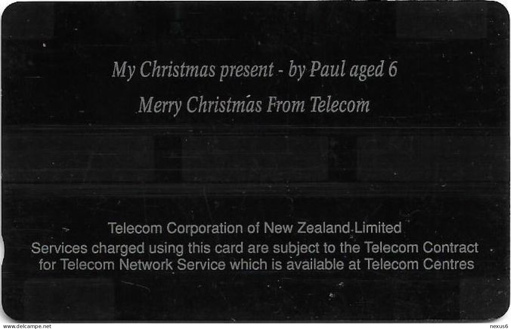 New Zealand - NZT (GPT) - My Christmas Present, 6NZLD, 1990, 40.000ex, Used - New Zealand