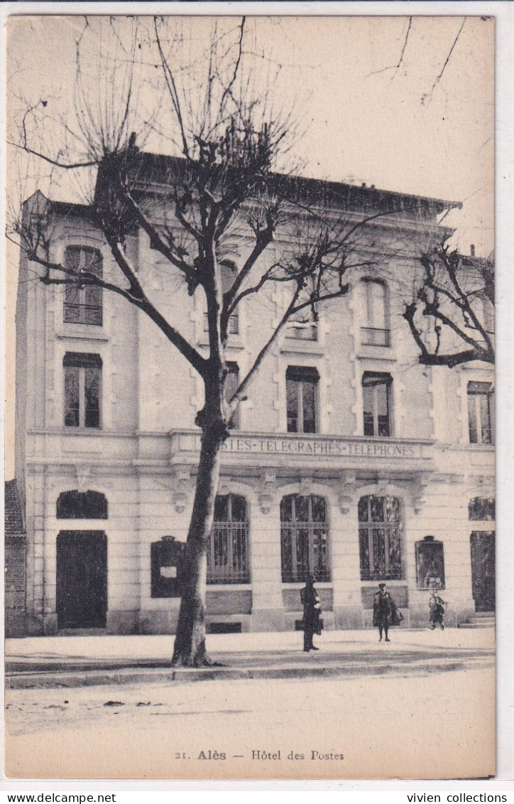 Alès (30 Gard) Hôtel Des Postes - édit. Malafosse N° 21 - Alès