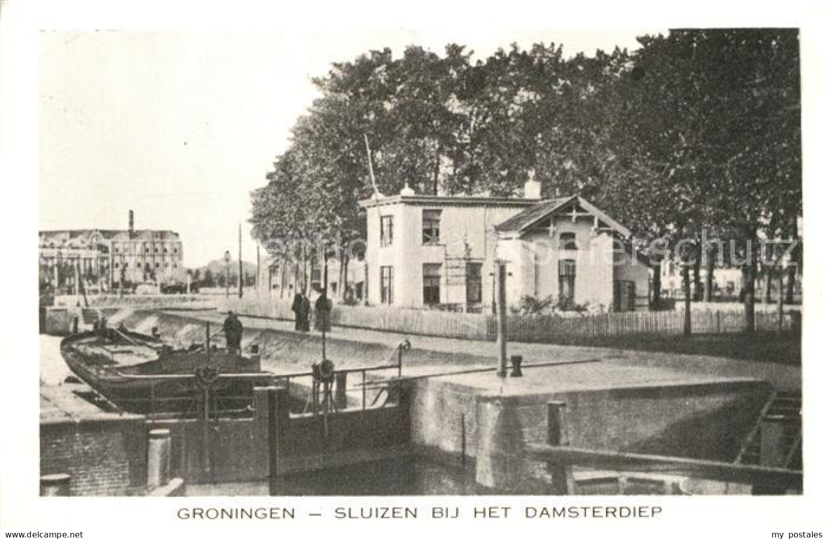 73096904 Groningen Sluizen Bij Het Damsterdiep Groningen - Altri & Non Classificati