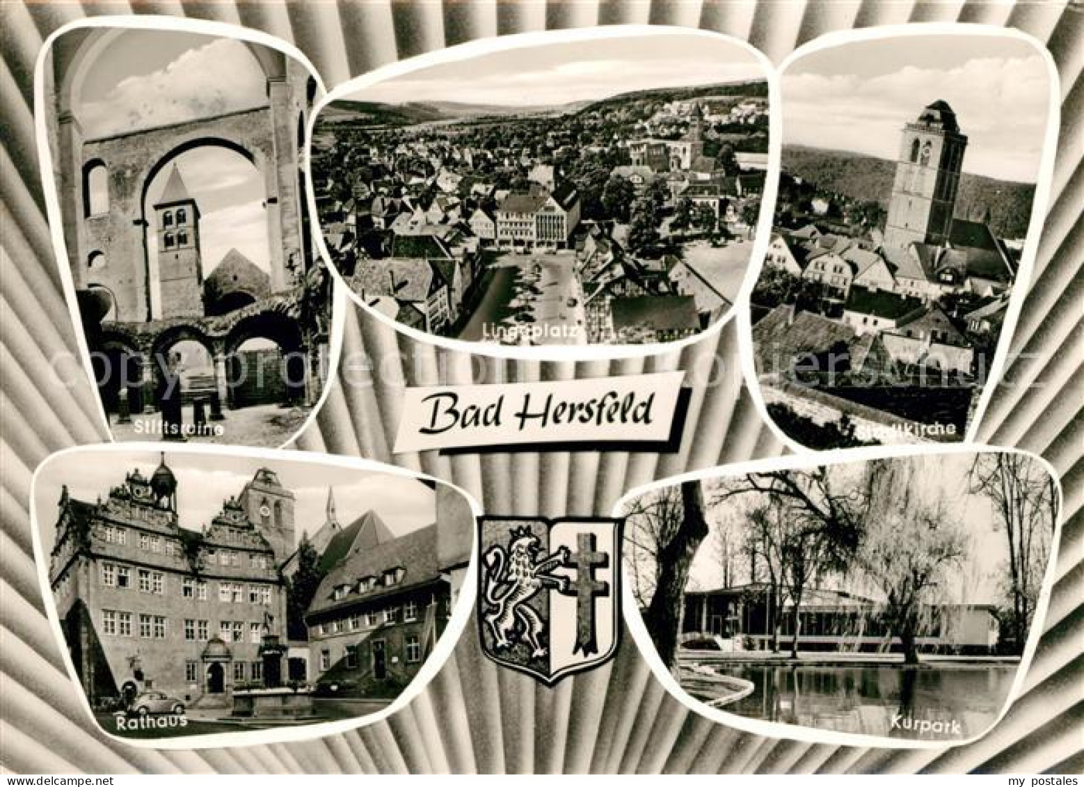 73096743 Bad Hersfeld Stiftsruine Linggplatz Rathaus Kurpark Bad Hersfeld - Bad Hersfeld