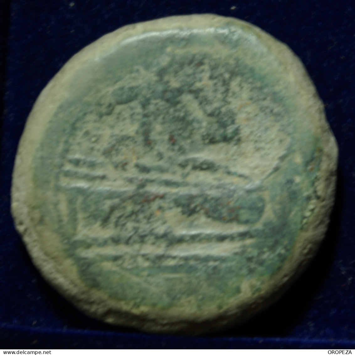 5 - EXTRAORDINARIO  AS  DE  JANO - SERIE SIMBOLOS -  APEX  Y  MARTILLO - MBC - Republiek (280 BC Tot 27 BC)