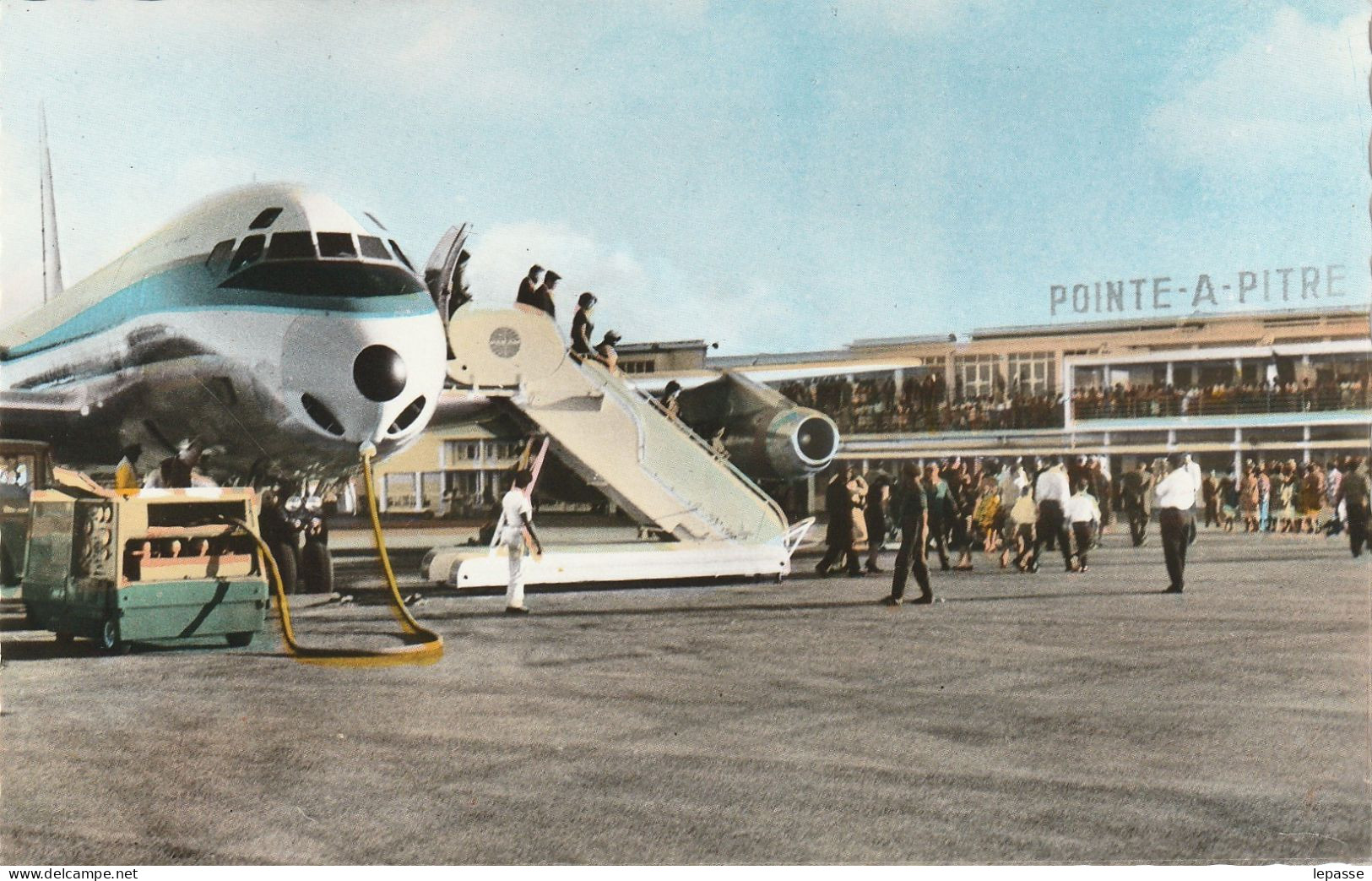 CPA GUADELOUPE POINTE A PITRE  AVIATION AVION AERODROME DE RAIZET - Pointe A Pitre