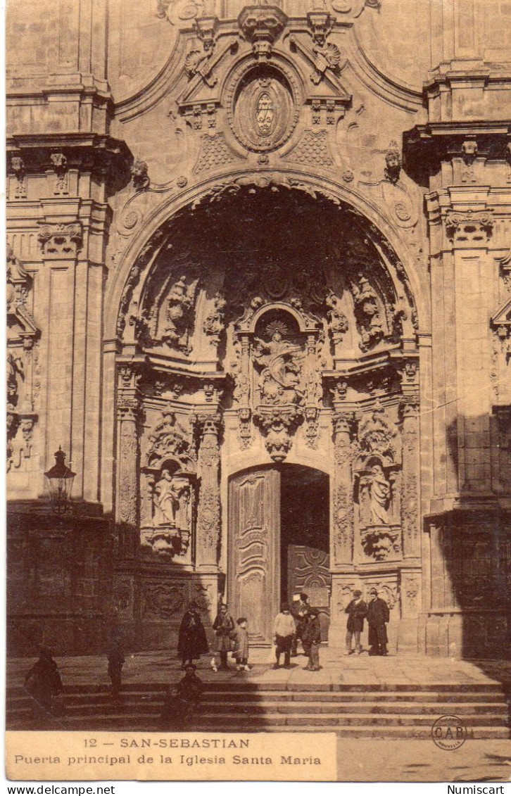 San Sebastian Animée Eglise Santa Maria - Guipúzcoa (San Sebastián)