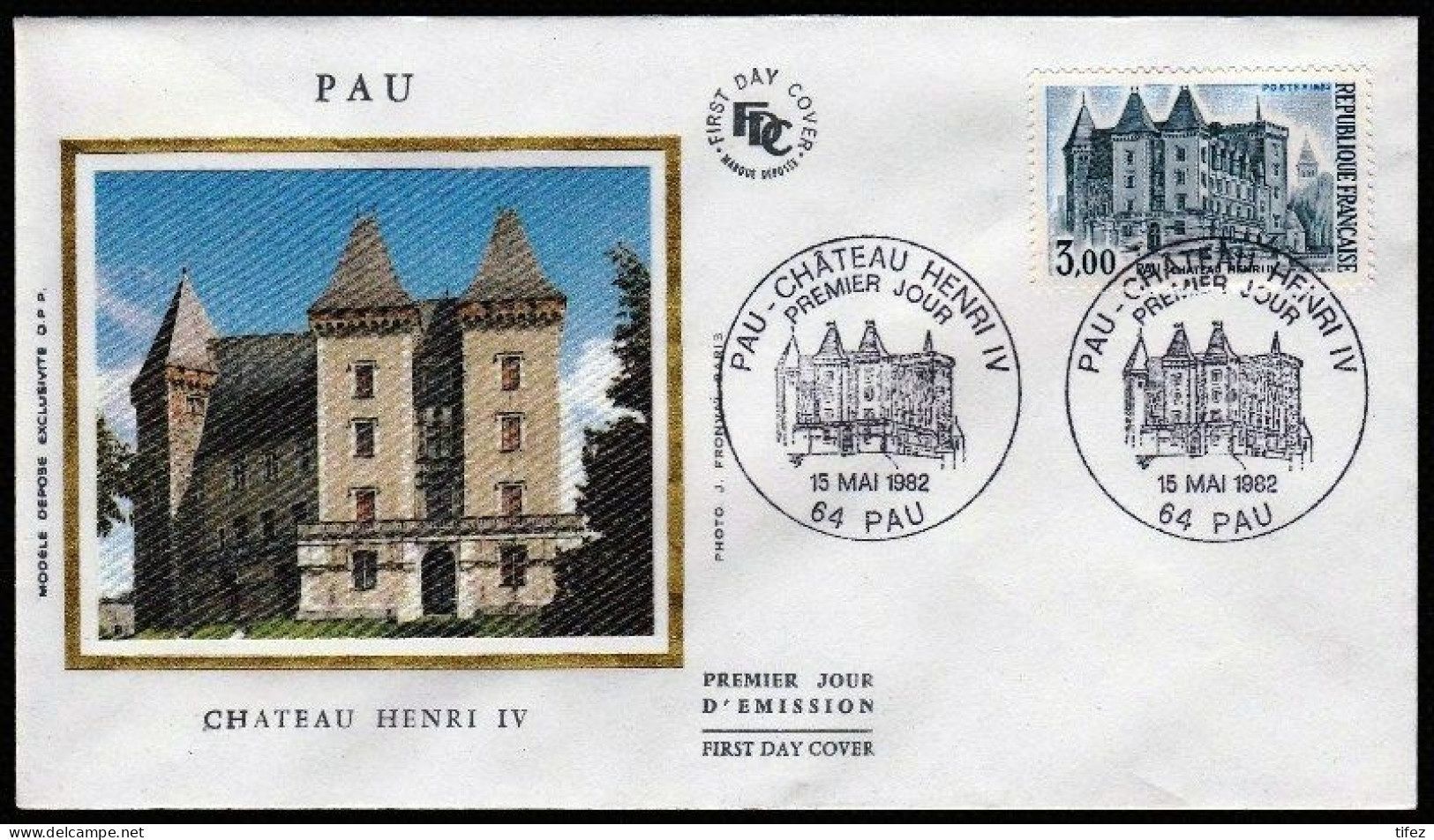 FDC/France/Année 1982 - N°2195 : PAU - Château HENRI IV - 1980-1989