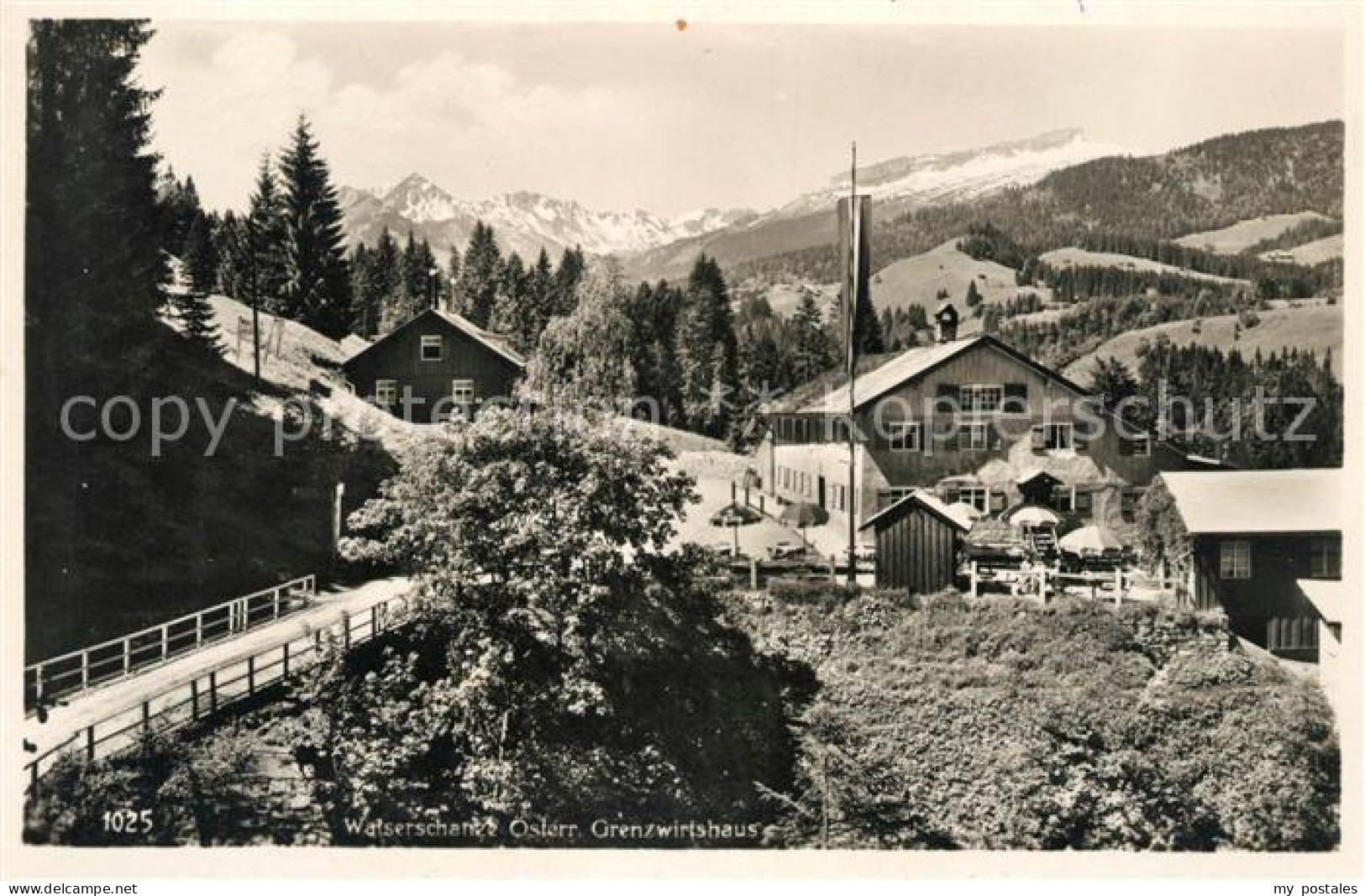 73096153 Walserschanz Kleinwalsertal Grenzwirtshaus Walserschanz - Sonstige & Ohne Zuordnung