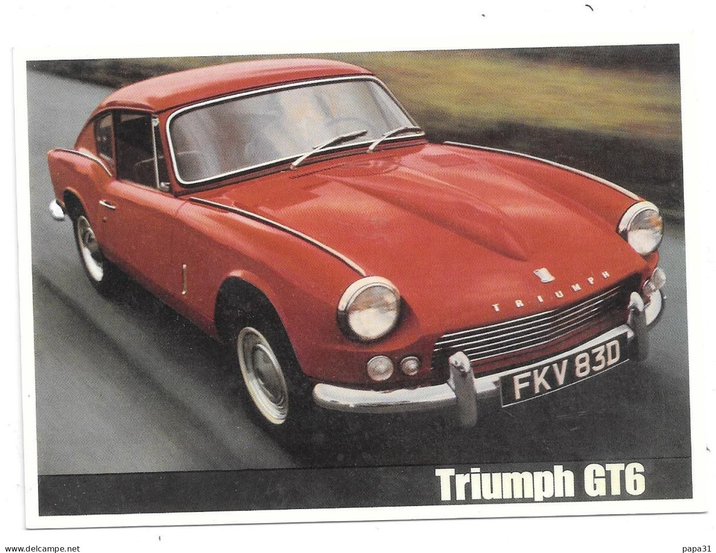 TRIUMPH  GT6 - Voitures De Tourisme