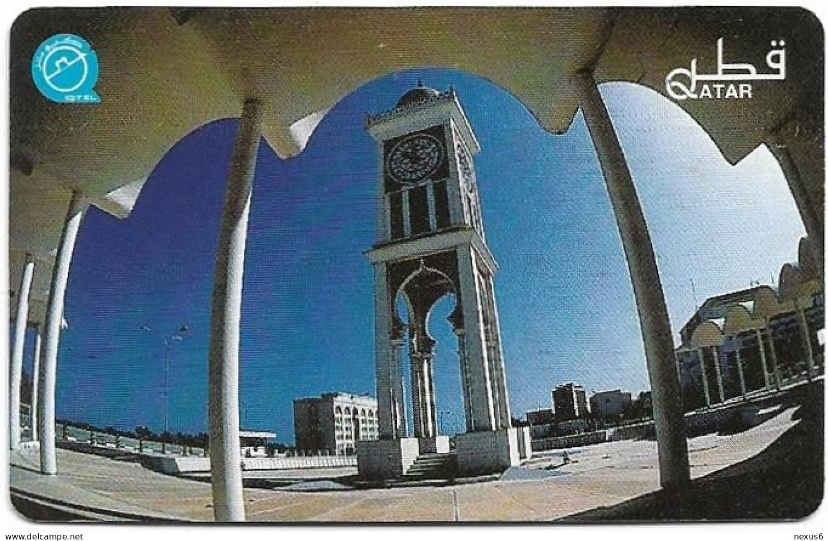 Qatar - Q-Tel - Autelca - Clock Tower, 1996, 20QR, 70.000ex, Used - Qatar