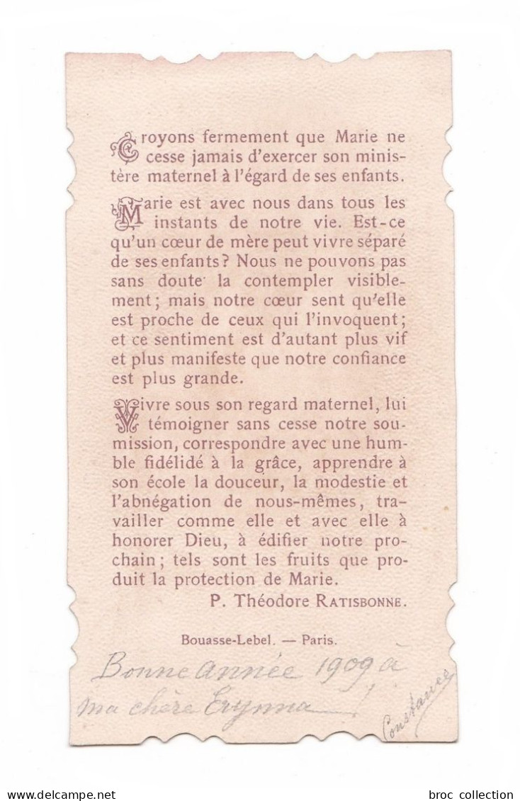 Sainte Mère De Dieu, Vierge à L'Enfant, 1909, Citation P. Théodore Ratisbonne, éd. Bouasse-Lebel N° 2306 - Devotion Images