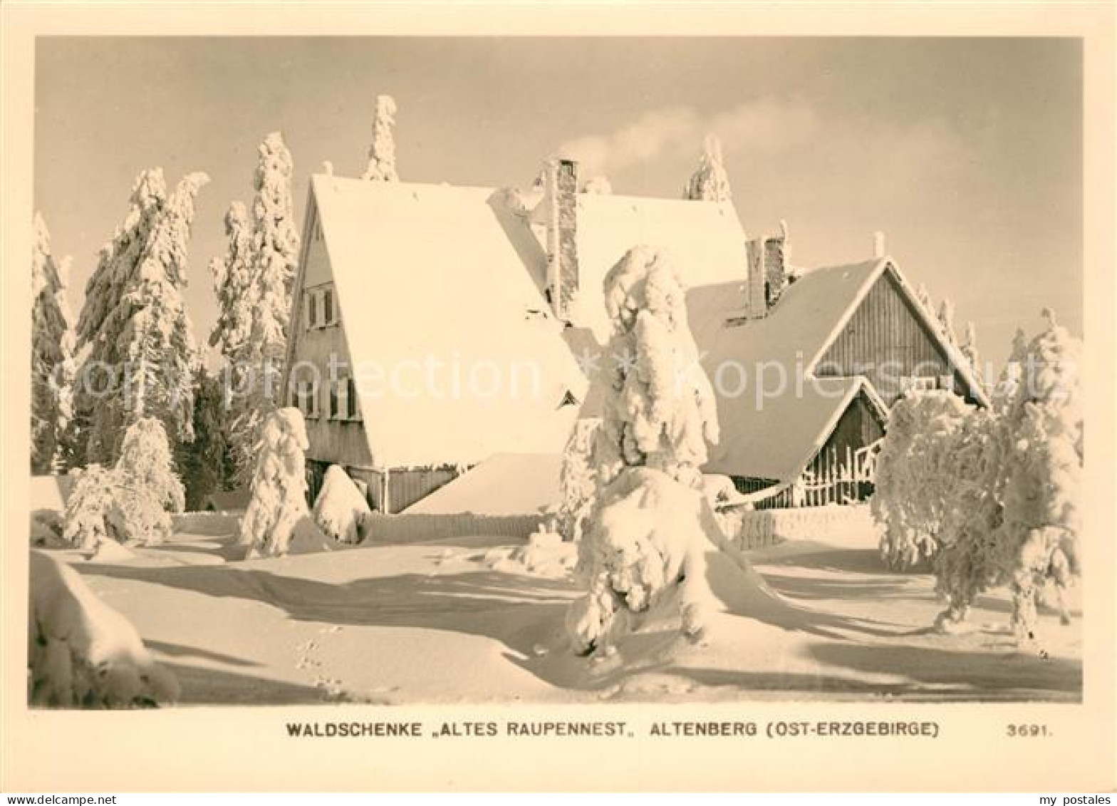 73095974 Altenberg Erzgebirge Waldschenke Altes Raupennest Winter Altenberg Erzg - Geising