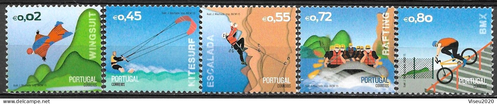 Portugal - 2015 - Desportos Radicais - Emissão Base (2º Grupo) MNH  - Af 4551-4555 - Ongebruikt