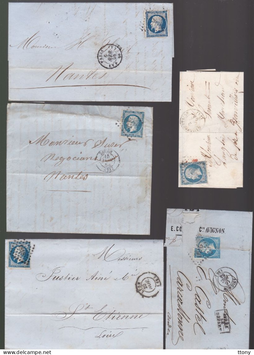 Un Lot De 15 Lettres Ou Enveloppe  Type : Sage &   Napoléon III  &  Précurseurs  Marques Postales - 1849-1876: Classic Period