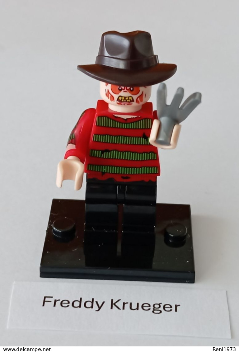 Horror Figur Freddy Krueger, Mini-Steckfigur, Lego-Komp. - Altri & Non Classificati