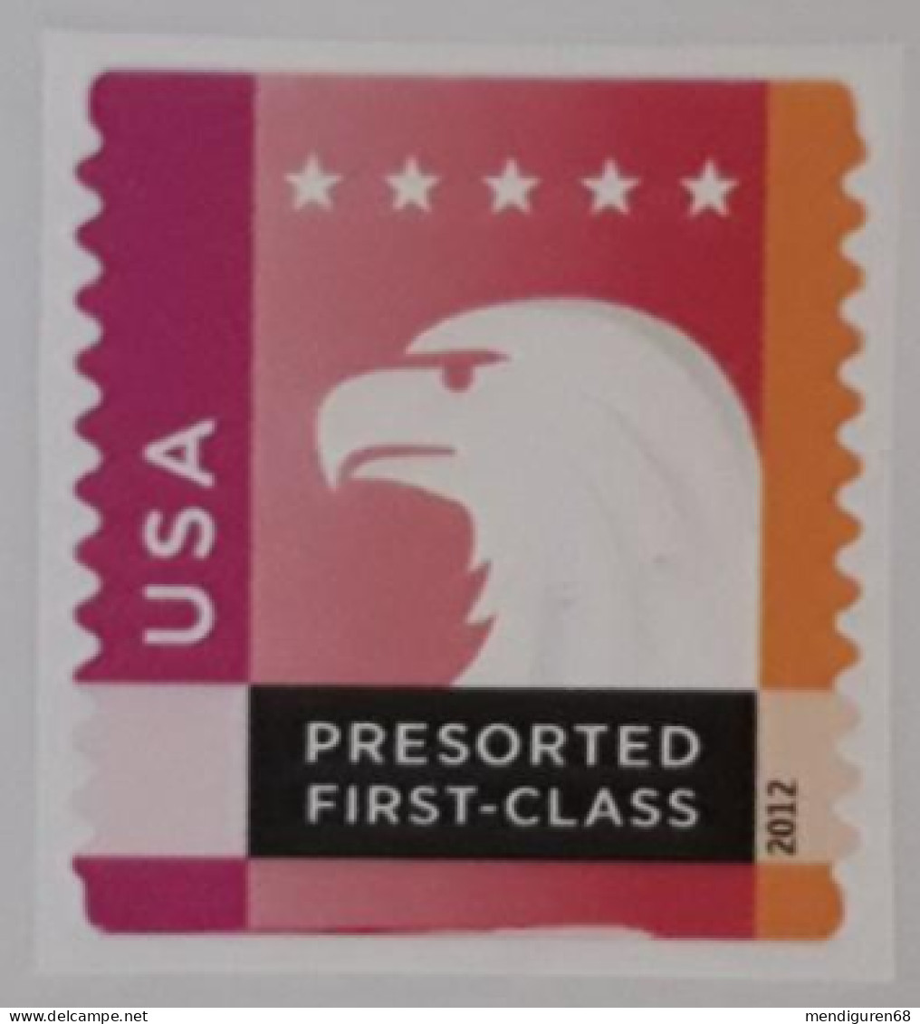 VERINIGTE STAATEN ETATS UNIS USA 2012 SPECTRUM EAGLE: VIOLET-RED ORANGE USED SN 4588 MI 4774 YT PREOBLITERES 99 SG 5189 - Used Stamps