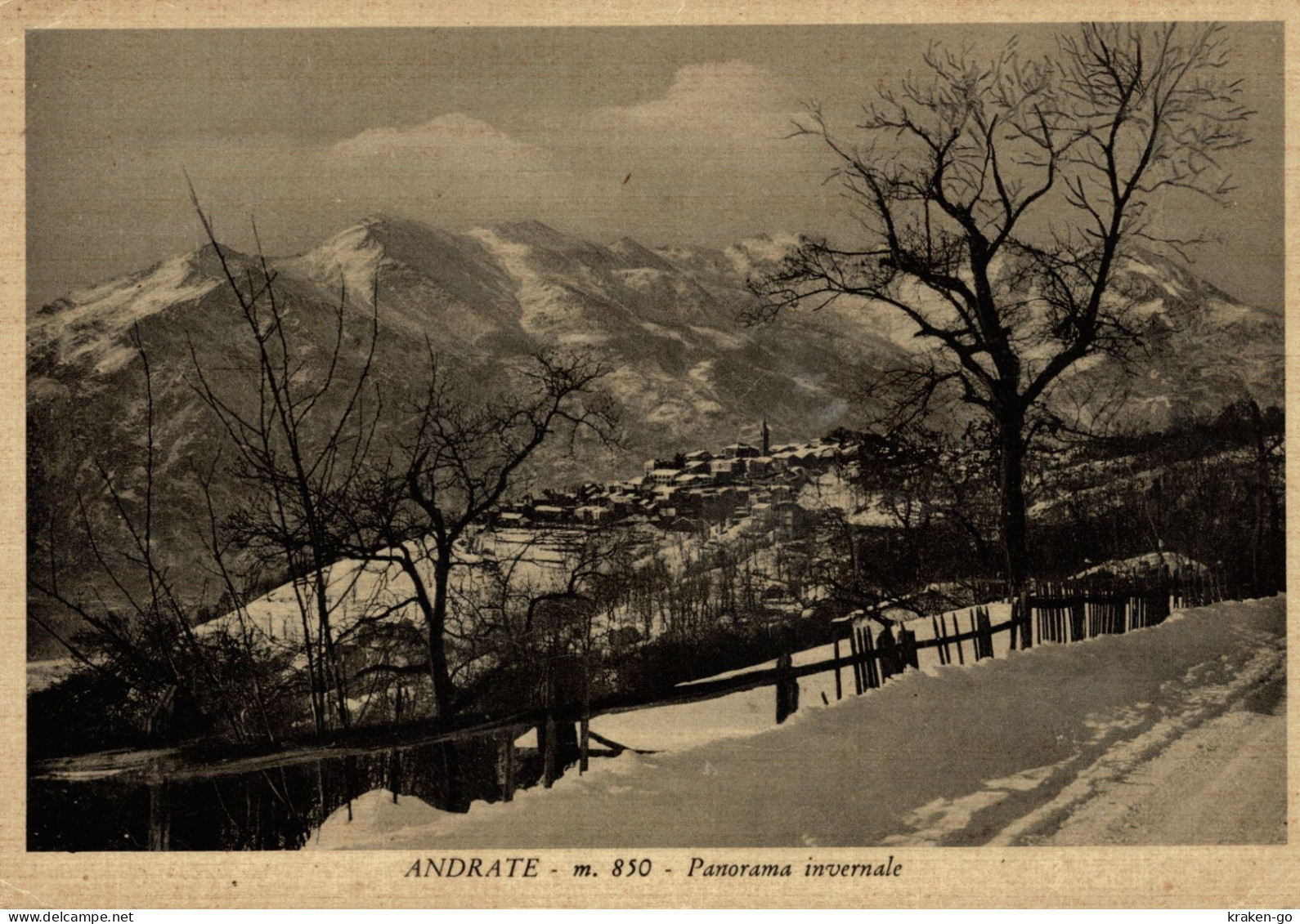 ANDRATE, Torino - Panorama Invernale, Nevicata - VG - #080 - Autres & Non Classés