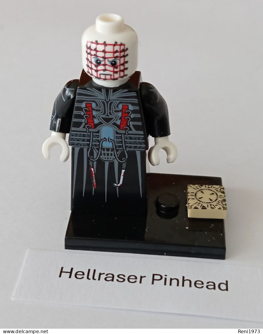Horror Figur Hellraser Pinhead, Mini-Steckfigur, Lego-Komp. - Other & Unclassified