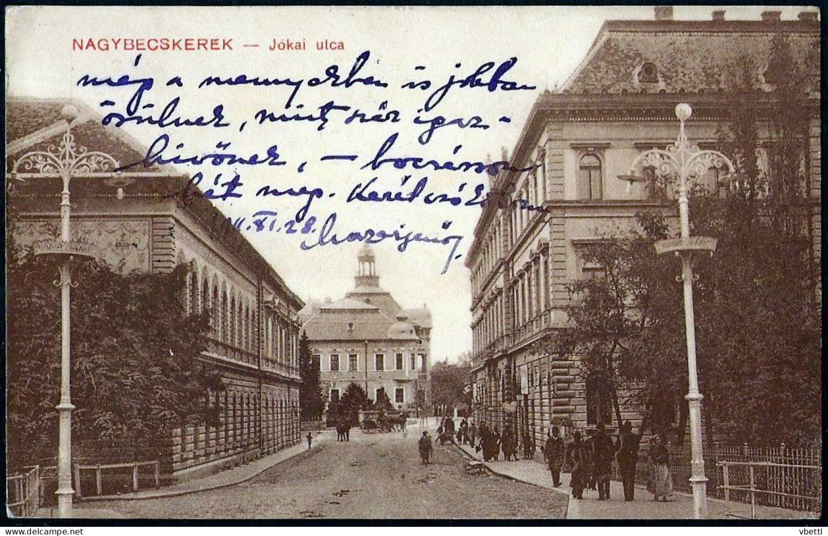 Serbia / Hungary: Nagybecskerek (Зрењанин / Zrenjanin / Großbetschkerek), Jókai Utca  1911 - Servië