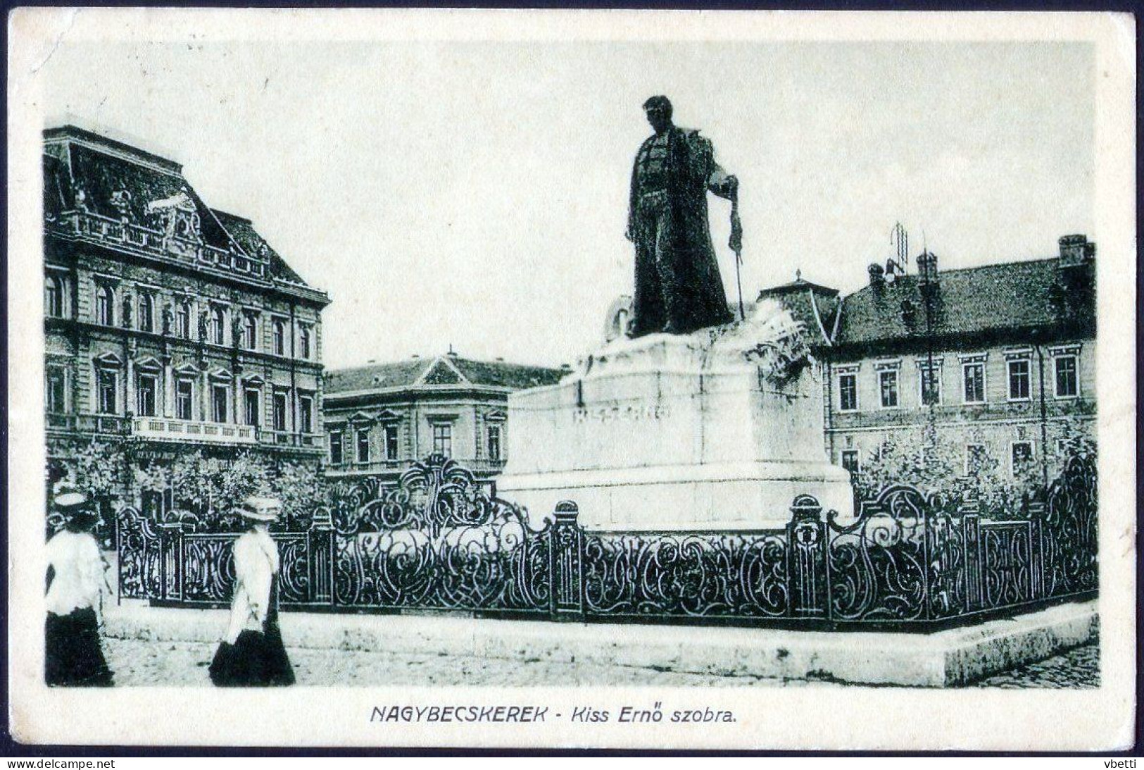 Serbia / Hungary: Nagybecskerek (Зрењанин / Zrenjanin / Großbetschkerek), Kiss Ernő Szobra / Ernő Kiss Statue  1912 - Serbie