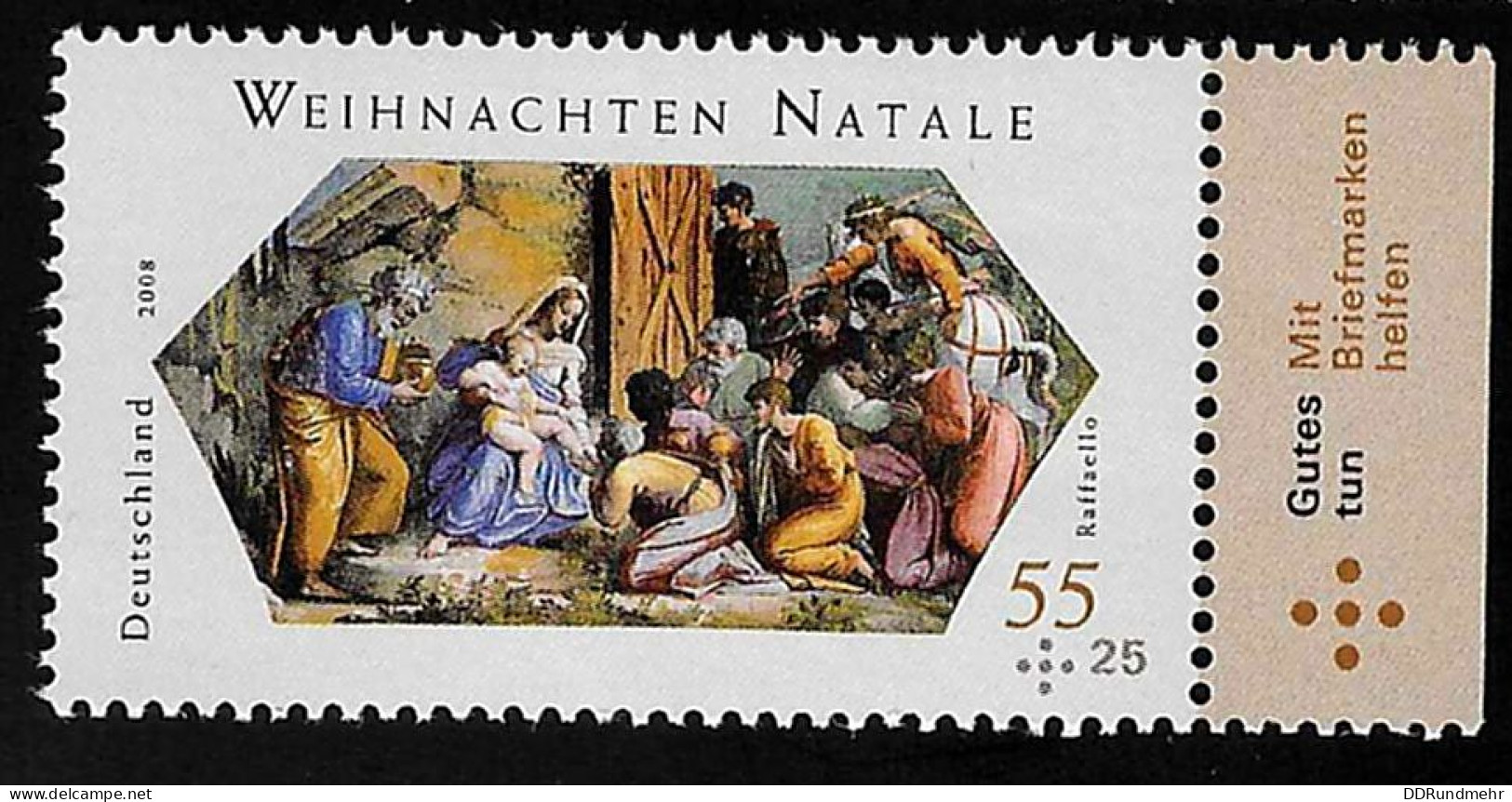 2008 Christmas  Michel DE 2704 Stamp Number DE B1009 Yvert Et Tellier DE 2529 Stanley Gibbons DE 3569 Xx MNH - Ungebraucht