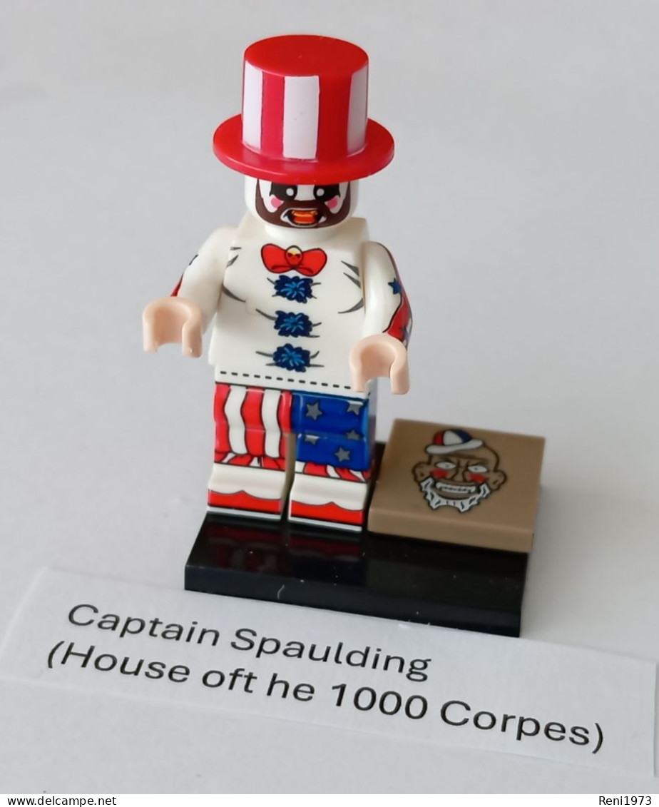 Horror Figur Captain Spaulding, Mini-Steckfigur, Lego-Komp. - Autres & Non Classés