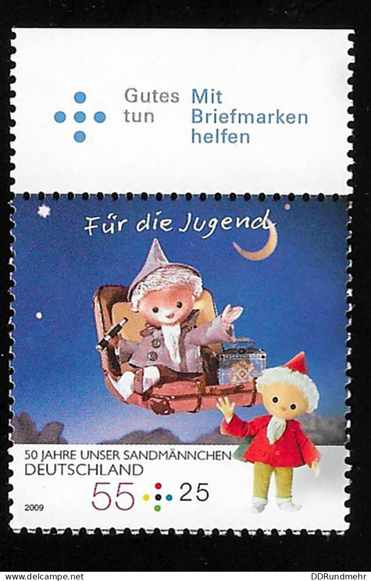 2009 Sandmännchen  Michel DE 2749 Stamp Number DE B1021 Yvert Et Tellier DE 2575 Stanley Gibbons DE 3613 Xx MNH - Ungebraucht