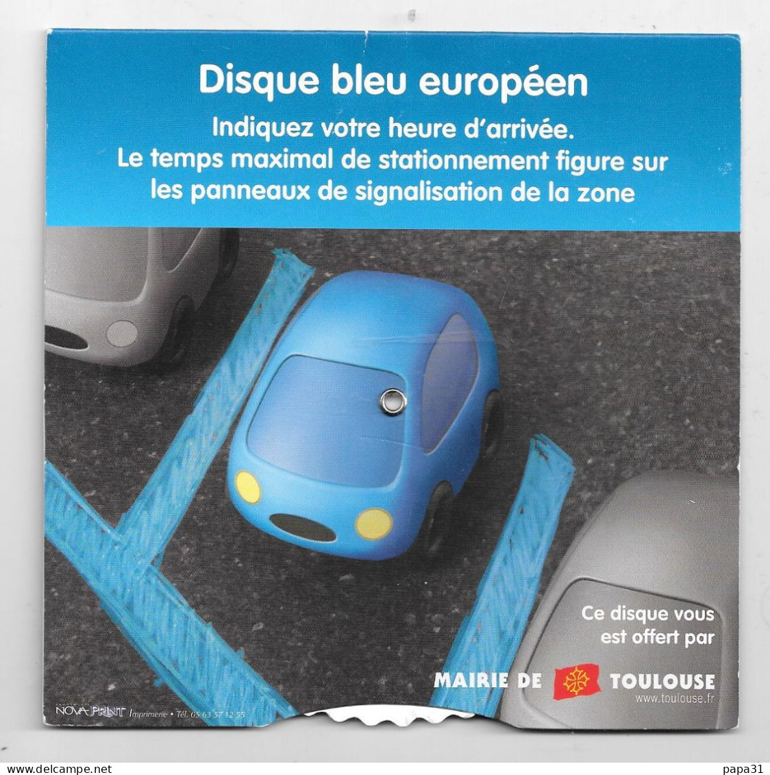 Disque Bleu Européen  - Mairie De Toulouse - Toerisme