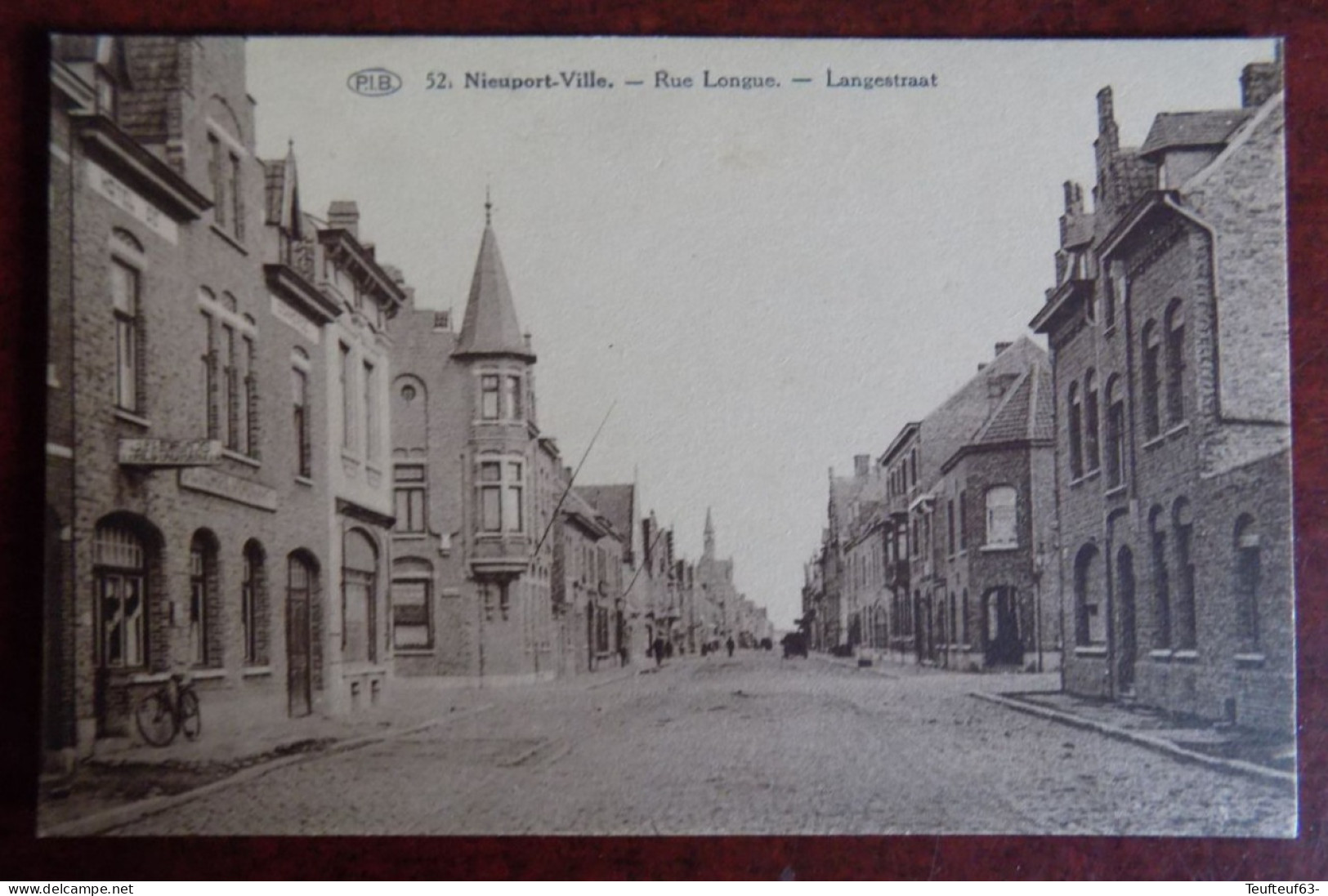 Cpa Nieuport-ville ; Rue Longue - Langestraat - Nieuwpoort