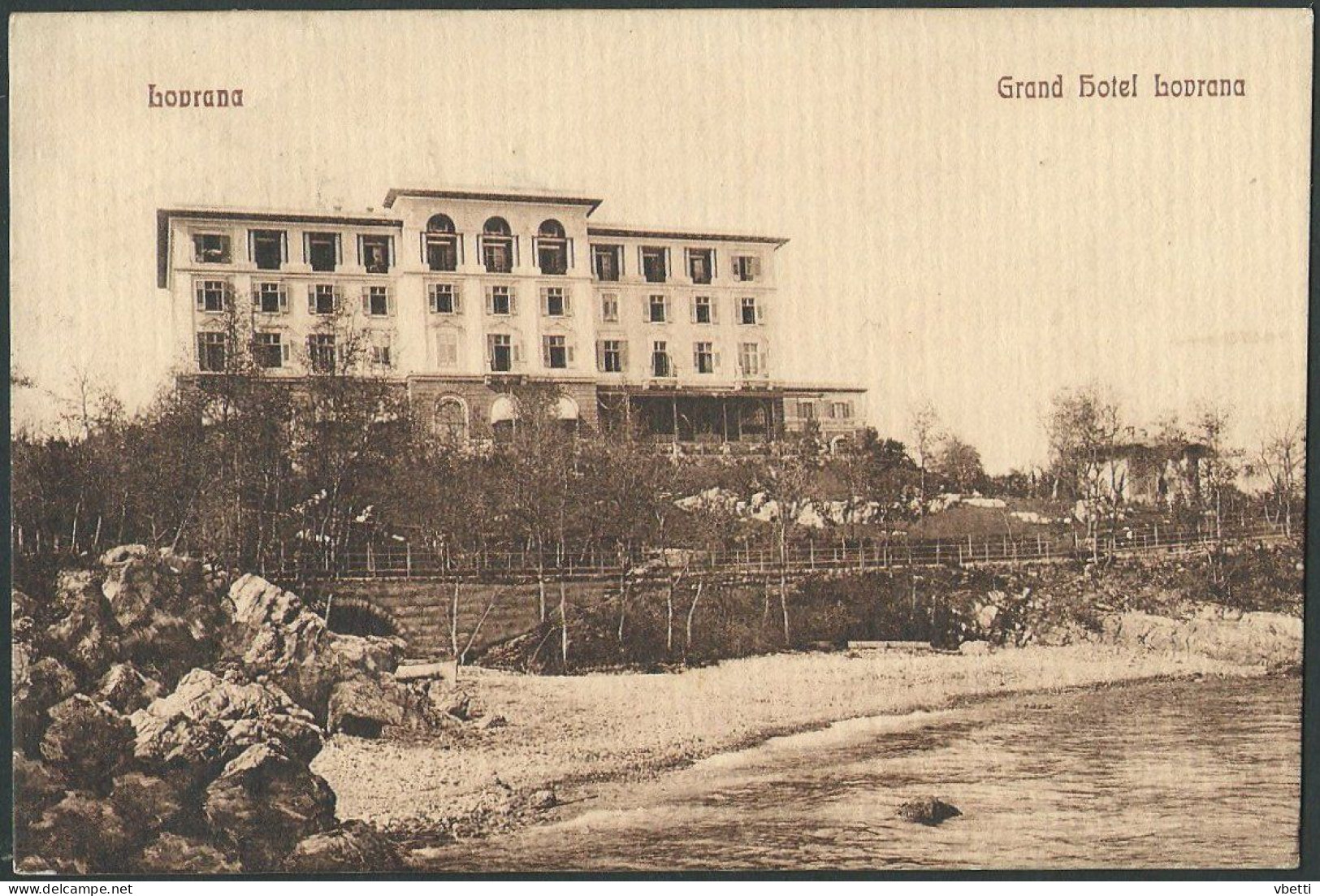 Croatia / Hrvatska: Lovrana (Lovran / Laurana), Grand Hotel Lovrana  1912 - Croatia